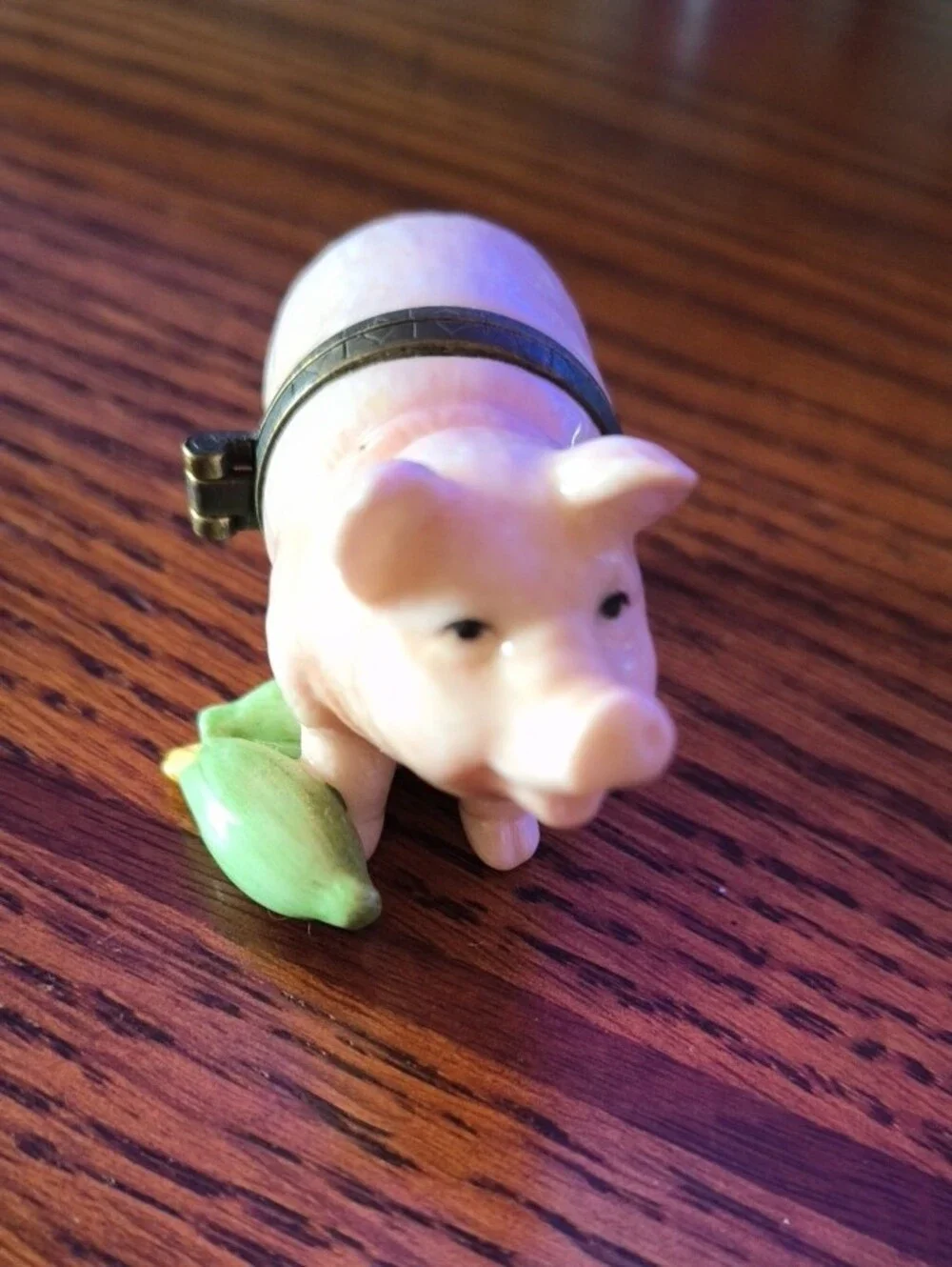 Pig Shaped Trinket Box - Pink Ceramic Small Pets Accessory